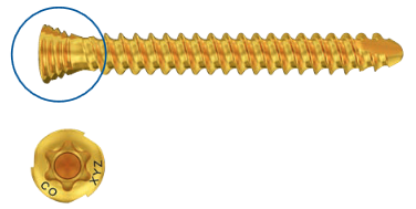 Flex-Thread Zero Profile Interlocking Cortex Screw