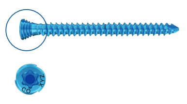 Flex-Thread Zero Profile Interlocking Cortex Screw