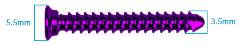 Axi+Line Bunion Correction System Cortical Screw